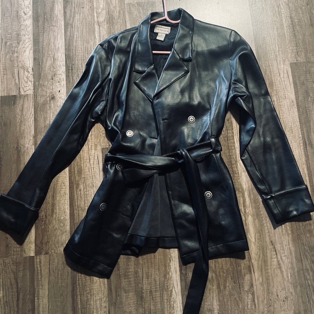 IN CHARGE 90s Vintage Coat Size Medium